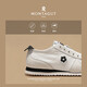 MONTAGUT (MONTAGUT) casual shoes, white shoes for men 2025 summer new sports trendy shoes, leather breathable canvas shoes for men, white-cowhide fabric breathable (sports size) 41
