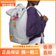 NIKE [customized bag] Shanyu Xiaohua Niche cute pattern Fashionable and versatile fabric Backpack Light silver gray