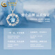 China Gold (CHINA GOLD) pt950 platinum necklace for women platinum blue eucalyptus and bird pendant jewelry Father's Day birthday gift for girlfriend and lover platinum pendant about 2.14g free silver chain