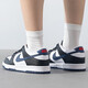 Nike (NIKE) official ship store women's shoes new style fashion retro DUNK LOW lightweight sports shoes low top fashion casual shoes HJ9202-001/black, white and blue/newly launched 39