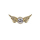 Angel Wings Men's Brooch Light Luxury High-end Corsage Simple Suit Decoration Lapel Pin Creative Pin Badge Accessories Gold One