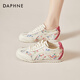 Daphne (Daphne) Zapatos de entrenamiento alemán florales para mujeres Sombrosa de forrest con el suela Forrest Gump Zapatos 2025 Nuevas zapatillas de zapatillas Sumn Soft Sole Rose Rose [Altura del talón 1.5cm + Altura interna 1.5cm 34