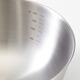 MUJI stainless steel basin tableware household kneading basin vegetable washing basin and basin cooking basin silver L diameter 22*height 9.1cm
