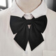 Yuli new tie for women without polyester cotton matte versatile casual sharp corner bow tie for female student college trend cool 1396 free style