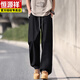 Hengyuanxiang Sommer-Casual Hosen für Männer für Männer lose Trends und vielseitige eisige und atmungsaktive Teenager-Sporthosen CJ6636 Khaki M Höhe 155-165 Gewicht 90-110