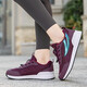 Outdoor sports walking shoes for women 2025 summer breathable light and comfortable mother shoes soft sole non-slip fashion elderly shoes JJ-6636 red 36