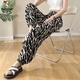 Specht Fashion Drupp Print Harem Hosen für Frauen im Sommer dünne lose schlanke Bloomer lässig neue Chiffonschnallen Füße schwarz m 100jin [Jin gleich 0,5 kg]