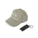 Armani (ARMANI) AX new product Men's/Women's neutral hats, baseball caps, Chinese Valentine's Day gifts 954039 CC513 U6167 Khaki Green AX embroidery