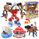 Pflanze vs. Zombies Echt autorisiertes Spielzeug Kinderanzug Boy Figure Model Full Gift Box Serie 686-124 [Storage Box Stool] Hartes Gummi 21-Stück-Set für Karte