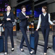 
CEO Yageol professional suit men's and women's suits Spring and Autumn Ladies' business interview suit OL free iron formal wear teacher work (women) black suit + pants 488 5XL