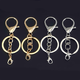 Hanging plated alloy lobster buckle key ring 8-shaped buckle chain four-piece key chain diy jewelry accessories key pendant silver 8+ dragon