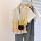 Kuzhang 2025 Dopamine Simtited Starsing con un conjunto de dos piezas de dos piezas de manga corta 2025 Summer New Fashion Fashion Camiseta E854# XL Recomendado 120-140Jin [Jin equivale a 0.5 kg]