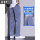 Jeep (Jeep) Jean frais pour hommes de glace mince de glace à la soie masculine pantalon drapé élastique pantalon décontracté libellé 1048 gris foncé + noir 2xl (poids recommandé 156-170 Jin [Jin est égal à 0,5 kg]))