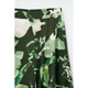 COS Women's Green Viscose Skirt 1222360002 32
