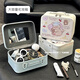 2025 Sac de maquillage avec miroir grande capacité Boîte de maquillage mignon petite valise pour femmes voyage portable cosmétique image principale