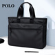 POLO business briefcase men's multifunctional handbag 14/15.6 inch computer bag business trip meeting bag file bag