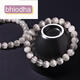 Bhiodha Pangdonglai CALIDAD COLECCIÓN Pulsera de cristal de cabello blanco con todo el cabello con todo, cabello completo, cabello liso ojo de gato 520 cumpleaños de San Valentín F3895 Modelo 12.5 mm