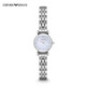 EMPORIO ARMANI Armani Rose Small Disc Set with Diamonds Valentine's Day Birthday New Year's Gift for Girlfriend Electronic Women's Watch 22MM Temperament White Moonlight AR1961