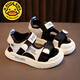 G.duck children's sandals 2025 summer new style boys' sports non-slip sandals Korean style casual baby beach sandals DHXS27 black 24 inner length/15cm