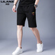 Lilang Herren Casual Shorts Herren 2025 Neuer Sommer Dünnstil Vielseitiger Sport schnapptrocknen Männerfünf-Punkte-Hosen Schwarz 13067 m 165 (geeignet für Gewicht 90-120 Jin [Jin gleich 0,5 kg])