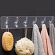 Hooks that don’t need to be punched and stuck to the wall, strong and sticky hooks that won’t fall off behind the door, kitchen and bathroom crystal coat hooks, 1 pack