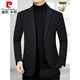 Pier Cardin men's wool woolen suit jacket men's new style daddy's slim Korean style small suit jacket casual top blue gray 35741GF 190/3XL