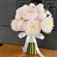 LZJV burgundy pearl tassel crystal flash festive wedding bride holding flower props Pearl rose spherical flower[model]
