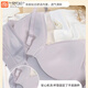 莫代尔新款无痕内衣女小胸聚拢提胸收副乳防下垂文胸运动无钢圈美背胸罩 雾灰紫 XL 36/80 【111-125斤】