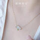 Yadige Buddha Lotus Myanmar A-grade ice lotus pendant 18k gold necklace new Chinese pendant clavicle chain 18k jade necklace (not big, please see clearly