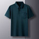 NJSKAKW [Real Pocket] Daddys Sommer neuer Männer Revers kurzärmelig T-Shirt Ice Seide Schnelltrockne Top Polo 686 Navy [mit Taschen] XL 130-150Jin [Jin entspricht 0,5 kg]