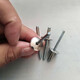 Huilid Auténtico 304 acero inoxidable Borre de sombrero grande Núcleo Rivet de forma plana Puerta de automóvil de cabeza plana Riveta de alta resistencia All Acero inoxidable 4* 20* Borre de sombrero 12250