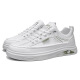 
Jingpu Fei leather casual sneakers men's trendy shoes student versatile single shoes 7372 black 39