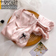 Modal ice silk pajamas for women in summer new sweet Korean gentle pink shorts shorts internet celebrity style home clothing set WLW9227# M [Suggested 80-100Jin [Jin equals 0.5 kg]]