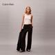 Calvin Kleinjeans25 Bordado de moda femenina a principios de otoño Ck Camiseta de manchas de punto de mando de microfit Ck