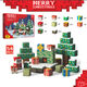 Shantoulin Village Weihnachtsgeschenk grenzüberschreitend Weihnachtsmagneter Square My Four Realms MC Game Peripheral Children's Building Blocks 8 Spielzeug FD13661 Malio 150pcs2cm