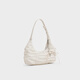 CHARLES&KEITH25秋季新品复古褶皱蝴蝶结单肩腋下包CK2-40271626 Cream奶白色 S