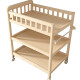 Keyoubi Massivholz Wickelwechseltisch bewegliche Pflegetisch Bademassage Multifunktionales Baby Neugeborenes Baby Berührung und Schminktisch 2-Schicht Windel Tischpartition Nicht-Solid-Holz