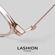 Lashion (Lashion) Myopia Glasses Женский стиль Brown Big Frame Star может быть сопоставлен со степенью анти-синего света и радиационно-защищенным от лица артефакта, каркасная рама черного золота-рама-S11972 с Zeiss Vitner 1.67 анти-синий свет 0-600 градусов