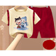 Changxiang Huili Girls Summer Nezha Set 2025 Nuevo shorts de manga corta de moda Camiseta de encaje Conjunto de dos piezas 1098# Lace T+ Borgundy Shorts 120