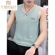 Модальный чистый хлопковый жилет мужской модный жилет Slim Fit Trend Trend Summer Sports Wear Beeting Men's Funtement 05 SET-M9232 White +M9793 Белый 3XL [Предложение: 145JIN [JIN равняется 0,5 кг] до 160JIN [JIN равен 0,5 кг]]]