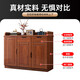 Yuemu Journey all-solid wood shoe cabinet home entrance entrance cabinet storage cabinet integrated wall-mounted economical large-capacity storage cabinet 3-door shoe cabinet