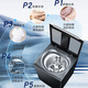 Haier (Haier) Haier Yunxi kostenlose Reinigung Dual Power Direktantriebsfrequenz-Konverter mit flachem eingebettetem Waschmaschinen Essenz Waschen Dual Intelligent Release HP Sterilisation Milbe-remoring All-Stfeel Innere Zylinder Pulsator Waschmaschine MBED686 Extreme Night Gray Direction + Smart Ball ohne Reinigung