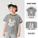 Boe [offizielles Flaggschiff] OCC Jungen kurzärärmig T-Shirt Summer Anzug U15839 Beige 110 cm