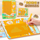 Ignb Kapibala Magnetic Steel Ball Drawing Board Toys's Children's Magnetic Maze Leads et Focus Training Nivel Training Ball [Blue Jade Dog] Magnétique de peinture Board Maze