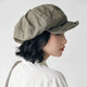 微光里日系文艺复古报童画家帽子女大版显脸小贝雷帽四季款八角帽男褶皱 贝雷帽【原宿绿】
