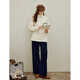 
Inman retro simple stand collar work jacket 2025 autumn women's new pure cotton slim loose top light apricot color XL