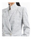 Emporio Armani 25SS Checked Muster Leinenmischung Doppelbrustanzug Frauen Farbe EW000982Te13533 20 EU-48