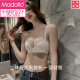 莫代尔内衣女小胸聚拢显大调整型收副乳性感纯欲蕾丝美背文胸罩 奶白色【聚拢提拉】 4XL 32