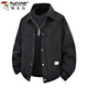 Woodpecker (TUCANO) jacket men's autumn and winter jacket casual loose high-end handsome lapel work clothes men's black XL