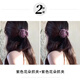 Two Worlds Purple Camellia Flower Hairpin Half-tied Hair Clip on the Back of the Head Women's High-Level 2025 New Shark Clip Hairpin Purple Flower Clip Hot Sale